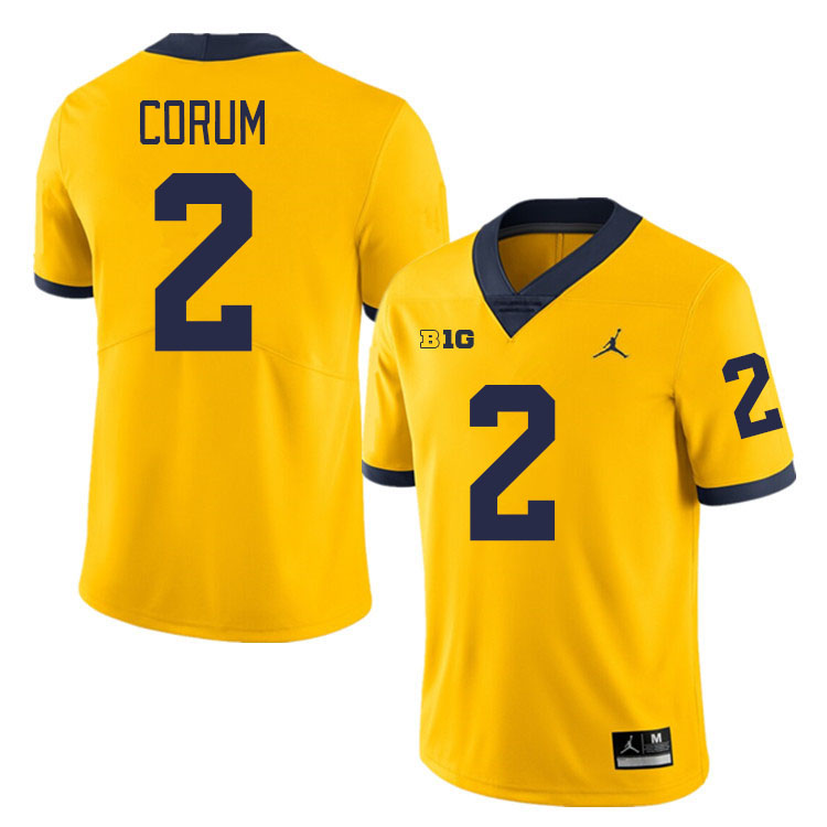 Blake Corum Michigan Jersey,Michigan Wolverines #2 Blake Corum Jersey Youth-Maize